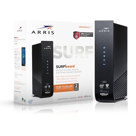 Arris SURFboard SBG6950AC2 DOCSIS 3.0 Cable Modem & Wi-Fi Router 1000662